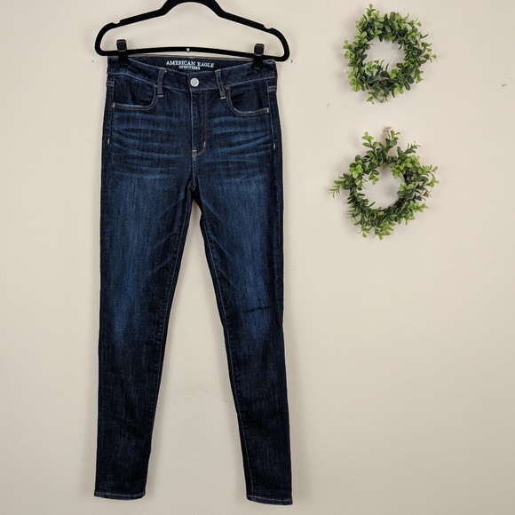 American Eagle Outfitters Denim - American Eagle Hi-Rise Jegging Dark Wash 8 Long